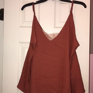 Free People tank top with lace bandeau